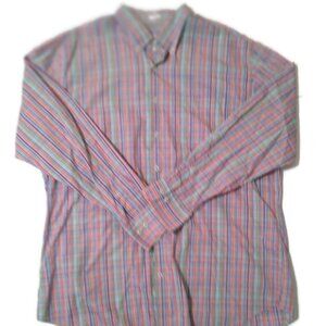 Peter Milar Plaid Button-down Shirt XL